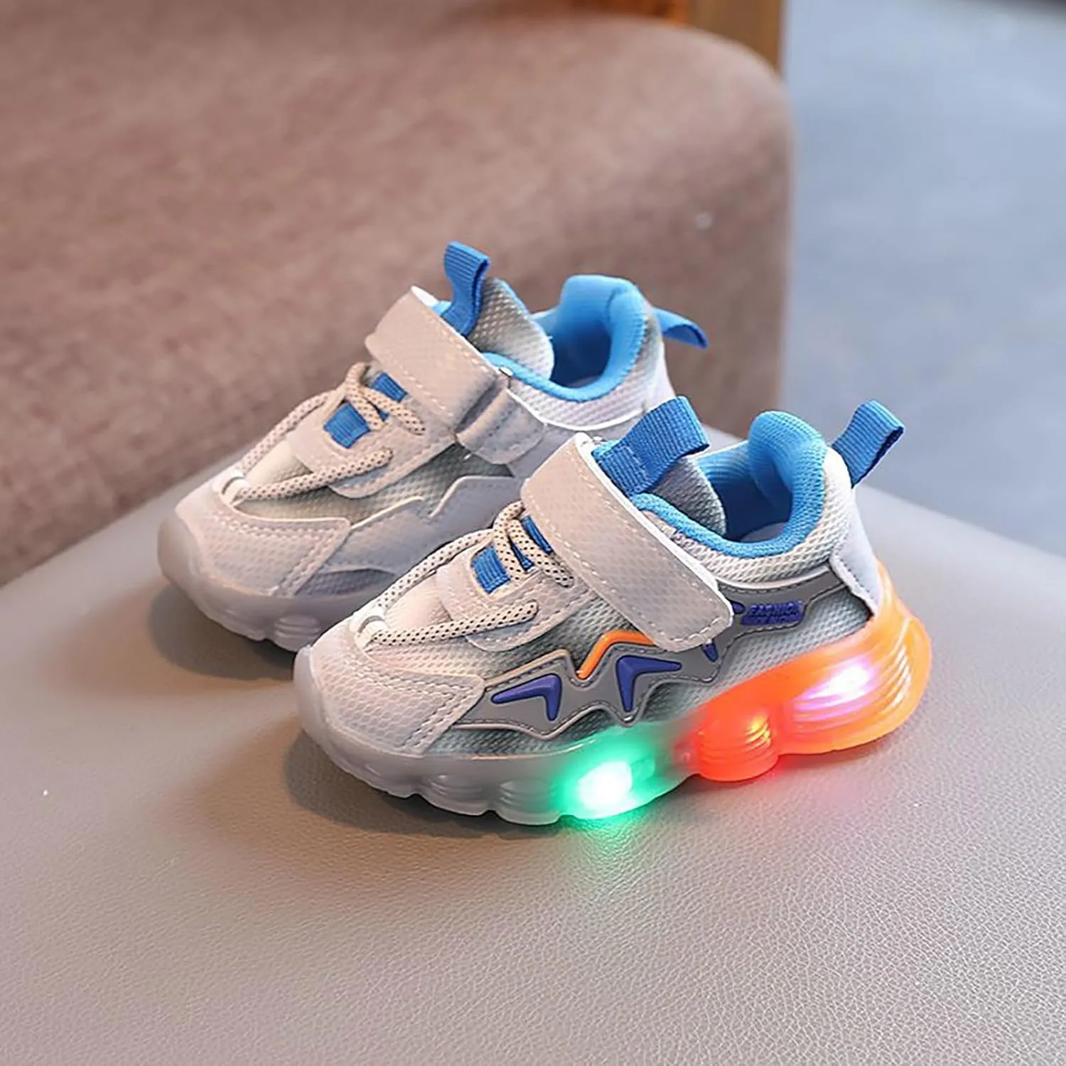 1 3 Year Old Baby Sneakers Non Slip Soft Toddler Shoes Net for Boys and Girls Plain Zipper Shoes