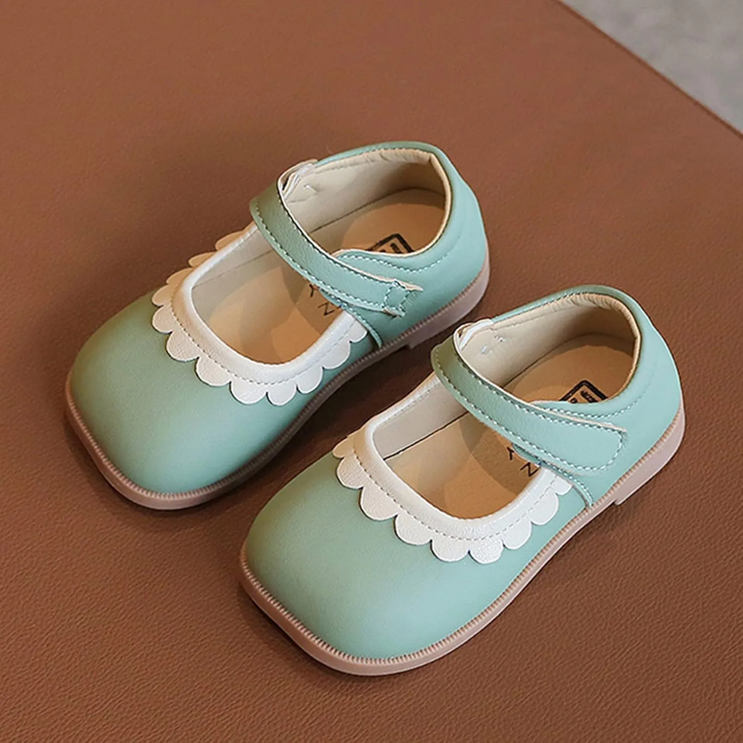 6t Rain Boots Girl Summer and Autumn Girls Boots Cute Flat Solid Color Lace Hook Loop Casual Boots with Bows Girls