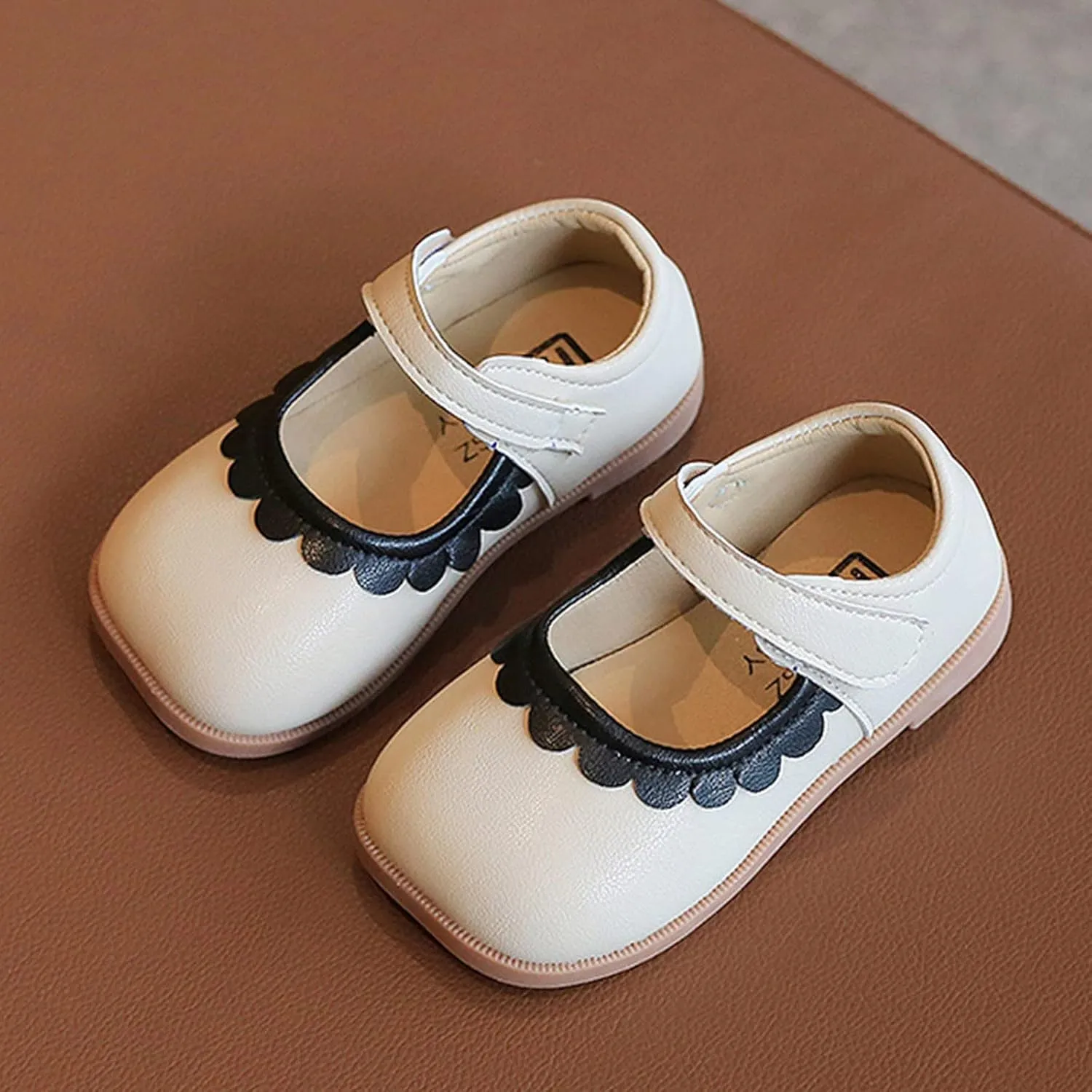 6t Rain Boots Girl Summer and Autumn Girls Boots Cute Flat Solid Color Lace Hook Loop Casual Boots with Bows Girls