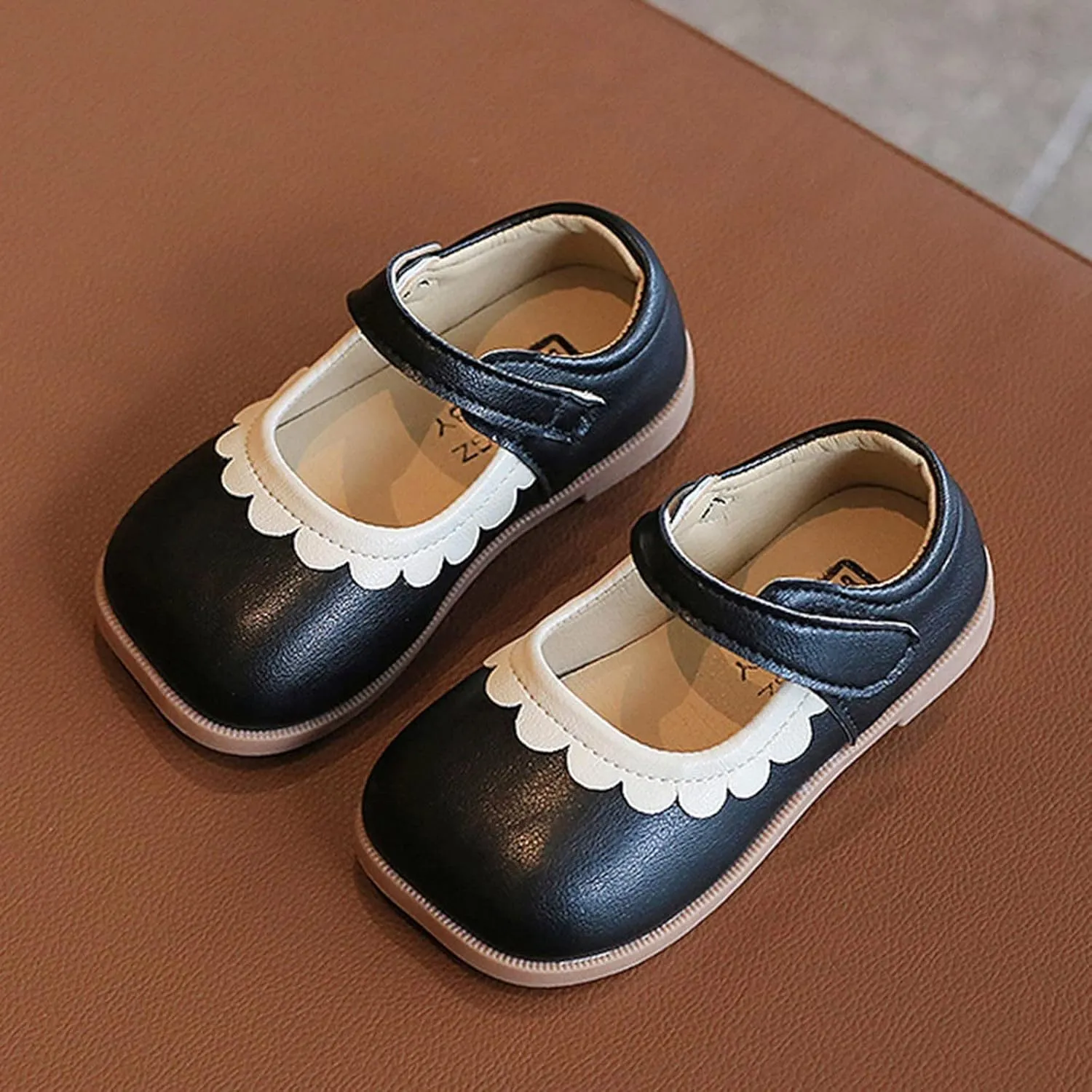 6t Rain Boots Girl Summer and Autumn Girls Boots Cute Flat Solid Color Lace Hook Loop Casual Boots with Bows Girls
