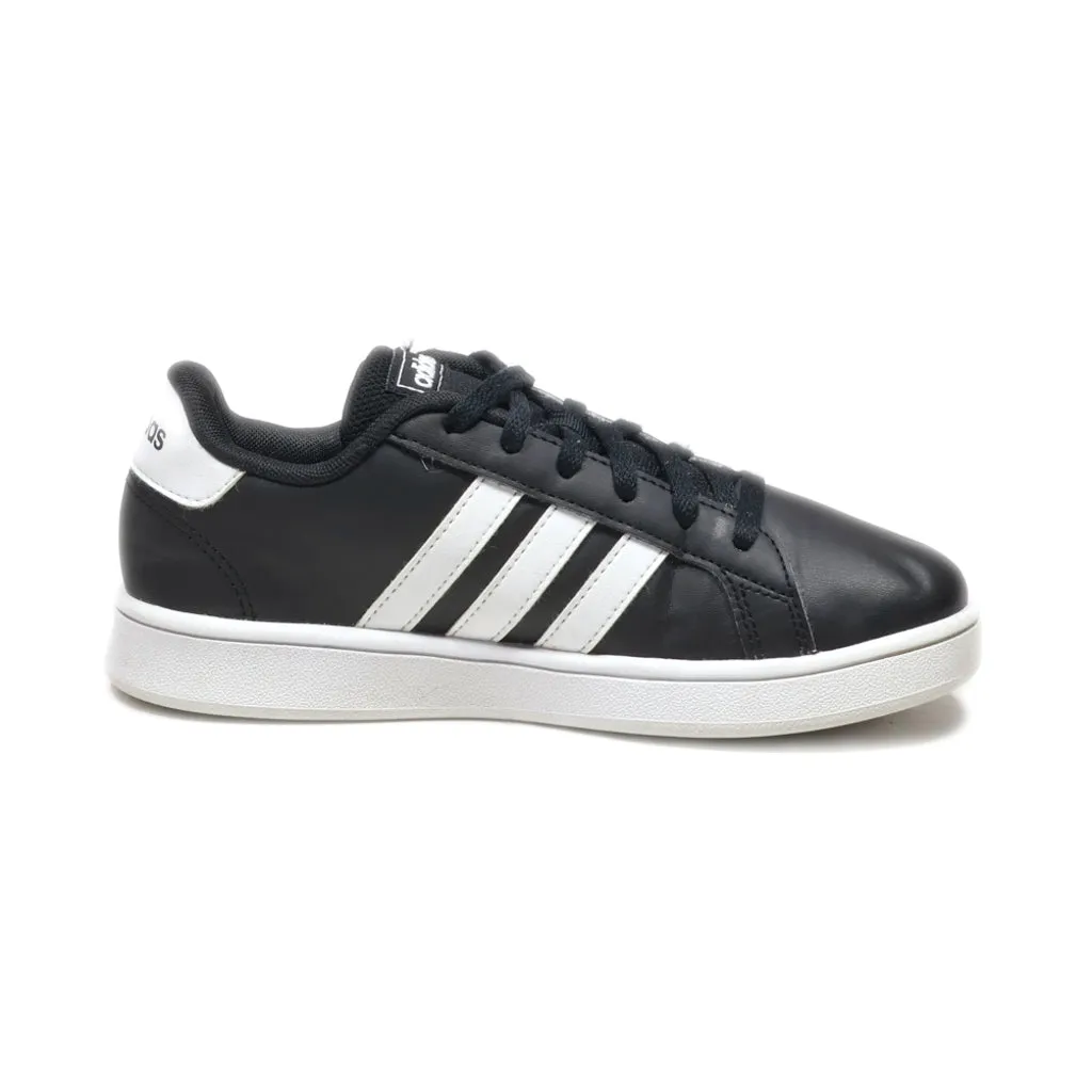 Adidas Grand Court 2.0 K Sneakers Leather Black Colour For Kids