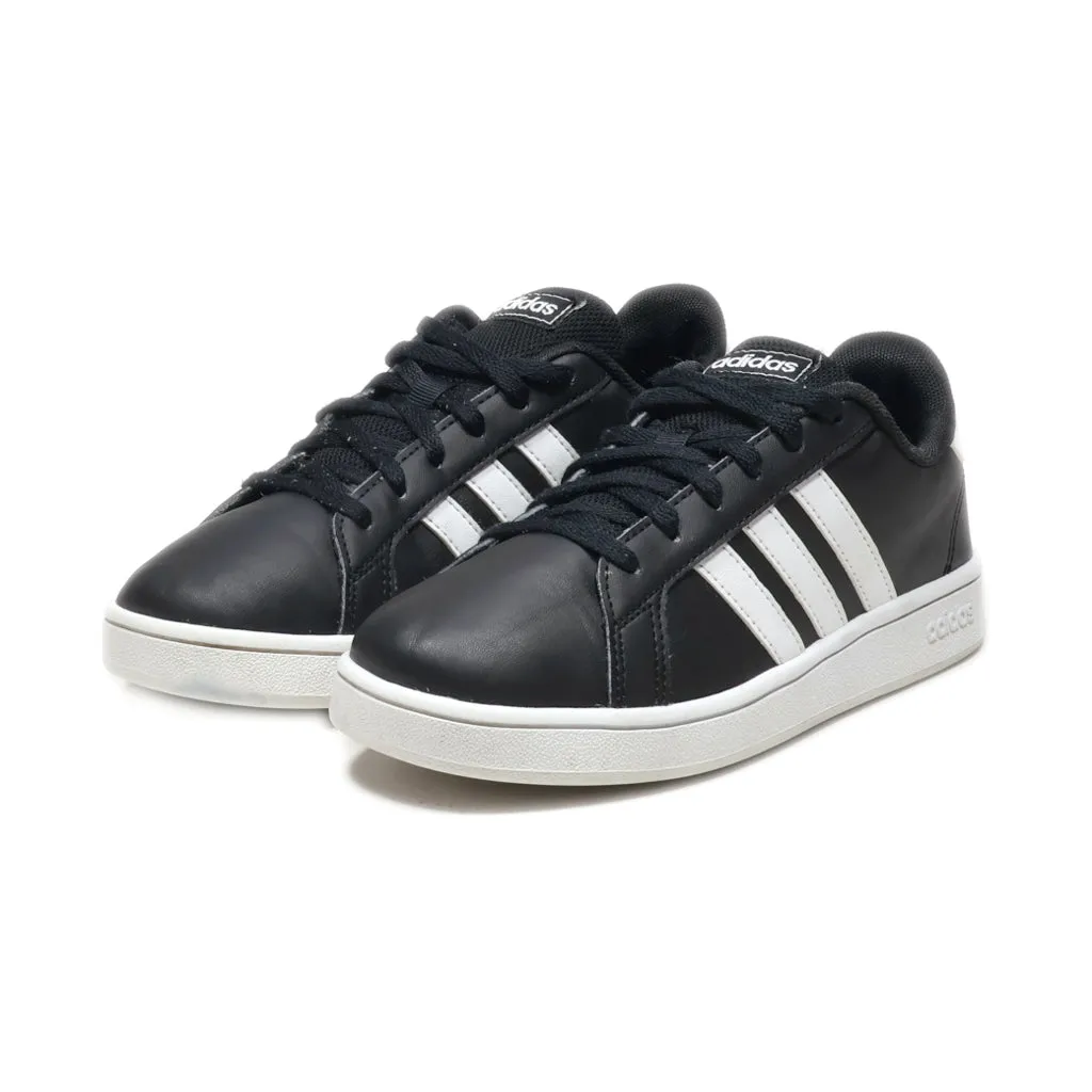 Adidas Grand Court 2.0 K Sneakers Leather Black Colour For Kids