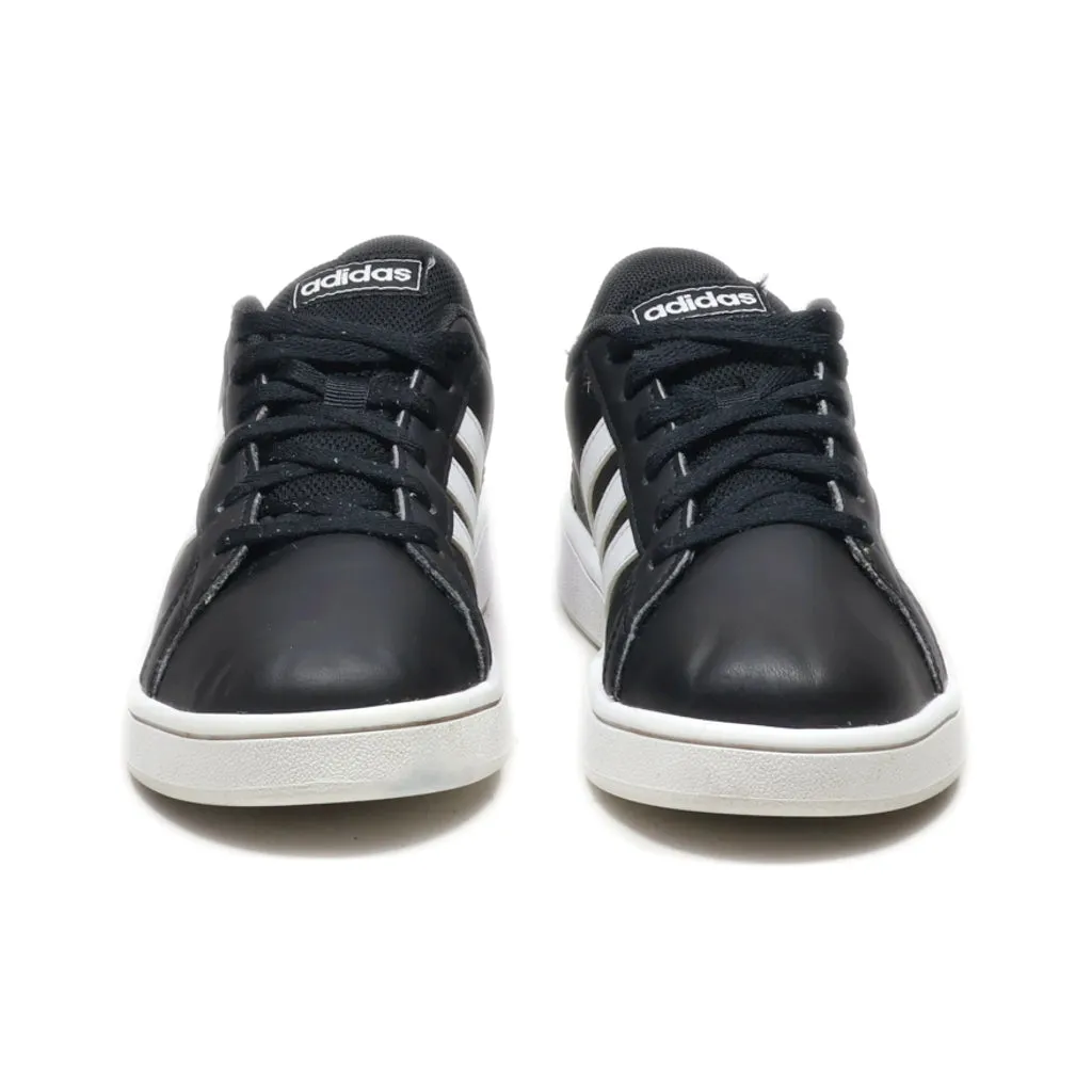 Adidas Grand Court 2.0 K Sneakers Leather Black Colour For Kids