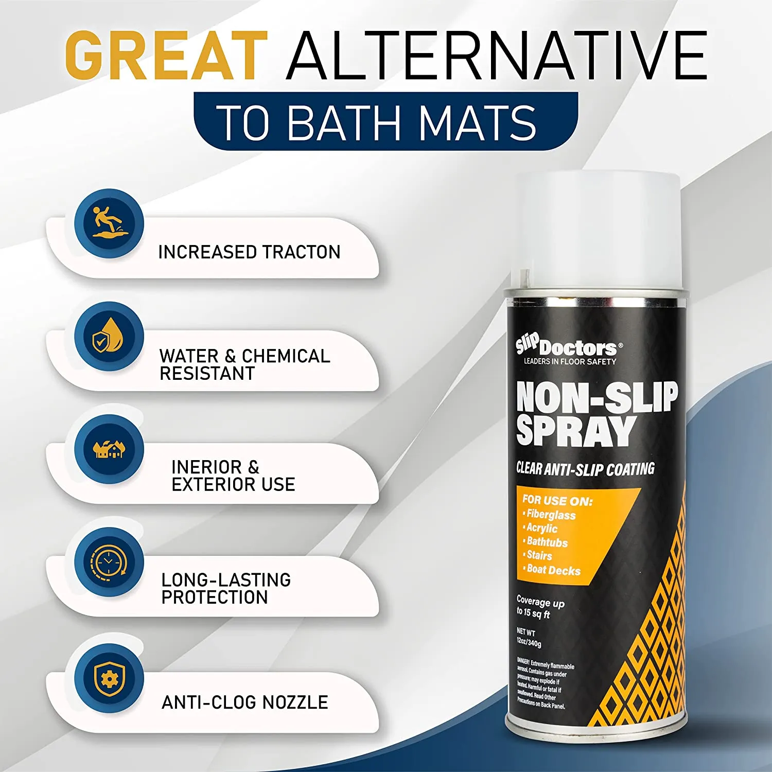 Anti-Slip Spray for Fiberglass and Acrylic
