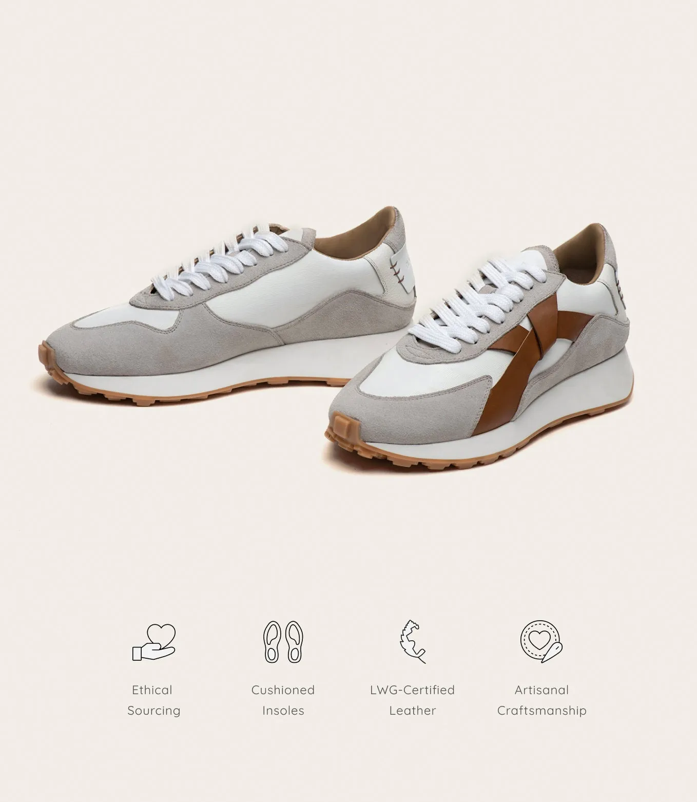 Arbi Sleek Sneaker - Tan