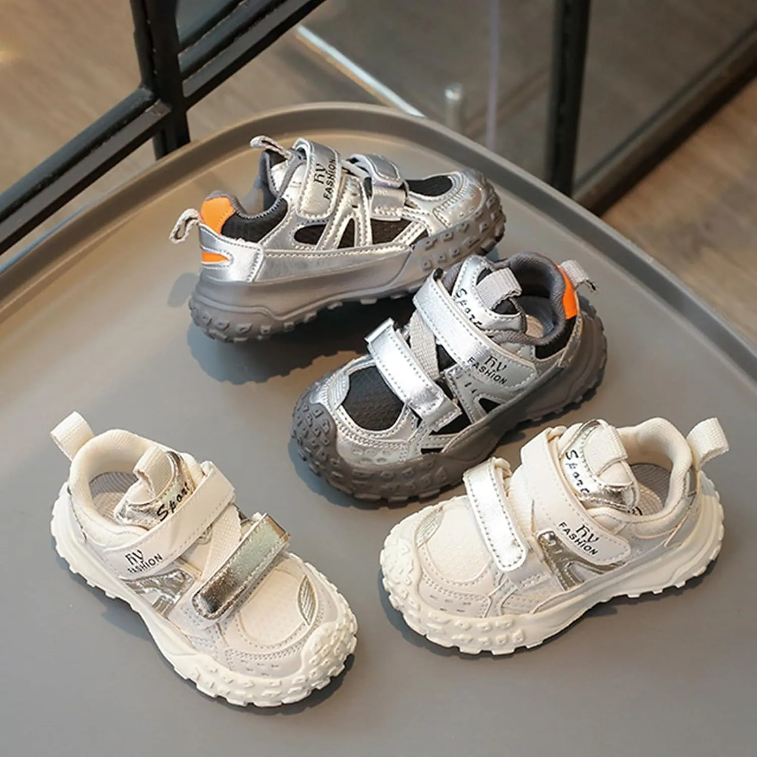 Baby Kids Walking Sneaker Boys Girls Unisex-Child Running Tennis Shoes School Spring Hook and Loops Strap Casual Shoes