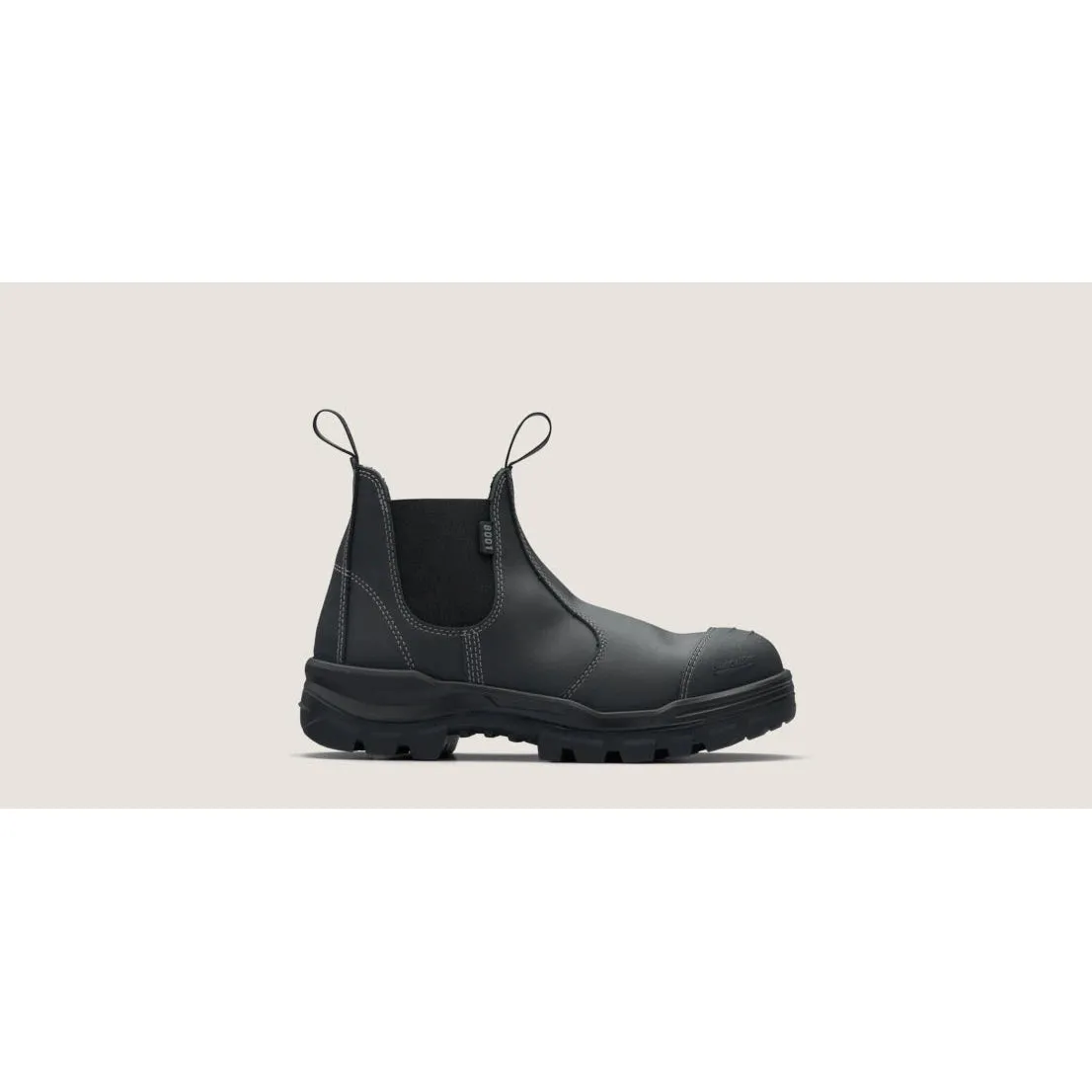 Blundstone RotoFlex Black water-resistant Platinum leather elastic side safety boot - 8001