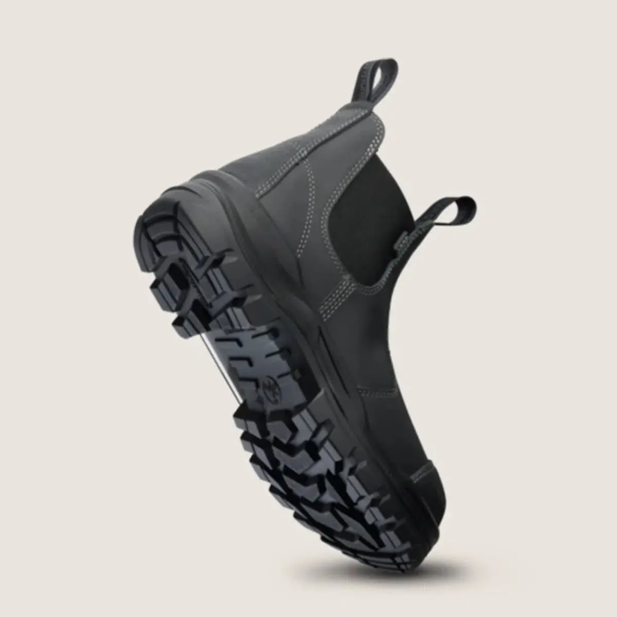 Blundstone RotoFlex Black water-resistant Platinum leather elastic side safety boot - 8001