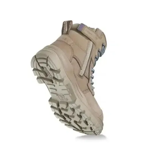 Blundstone RotoFlex Stone Water-Resistant Nubuck Zip Side Women's Safety Boot - 8863