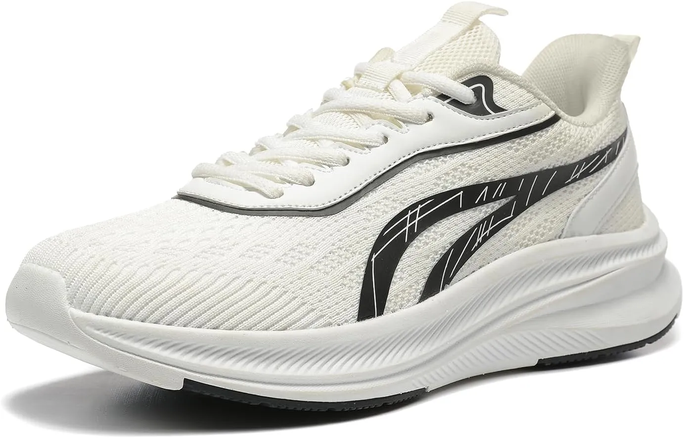 BOGOVER Men's Running Shoes, Lightweight Breathable Walking Shoes Non Slip Tennis Shoes Movepropel Athletic Fashion Sneakers