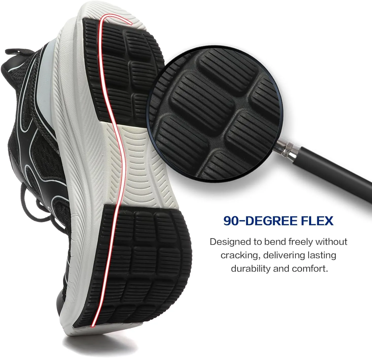 BOGOVER Men's Running Shoes, Lightweight Breathable Walking Shoes Non Slip Tennis Shoes Movepropel Athletic Fashion Sneakers