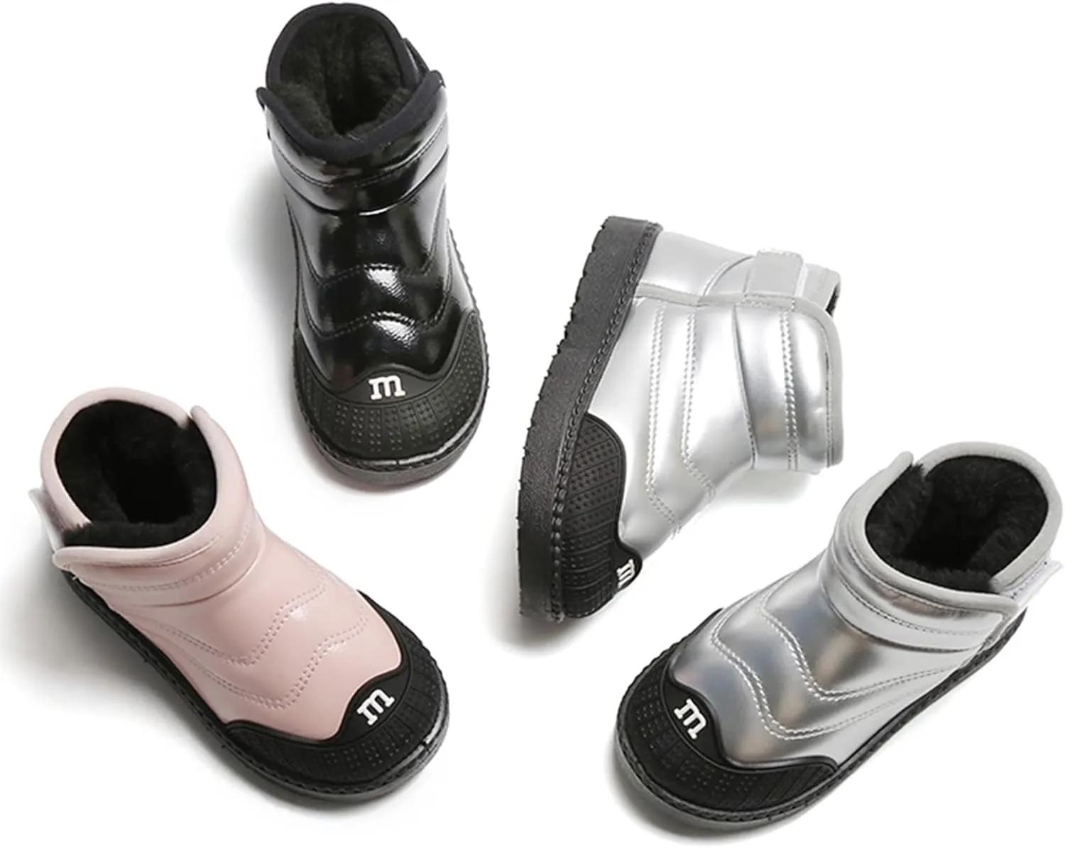 Boots Size 1 Baby Shoes Toddler Boots Fashion Soft Bottom Toddler Shoes Plus Velvet Thick Non Slip Toddler Boots Size 9
