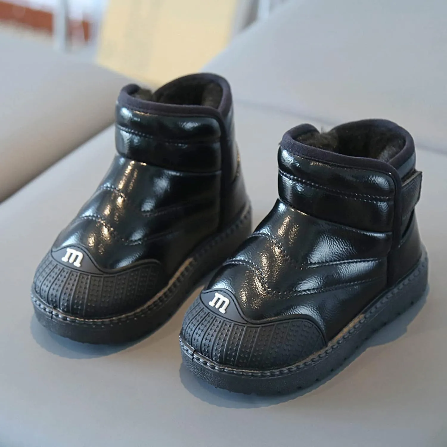 Boots Size 1 Baby Shoes Toddler Boots Fashion Soft Bottom Toddler Shoes Plus Velvet Thick Non Slip Toddler Boots Size 9