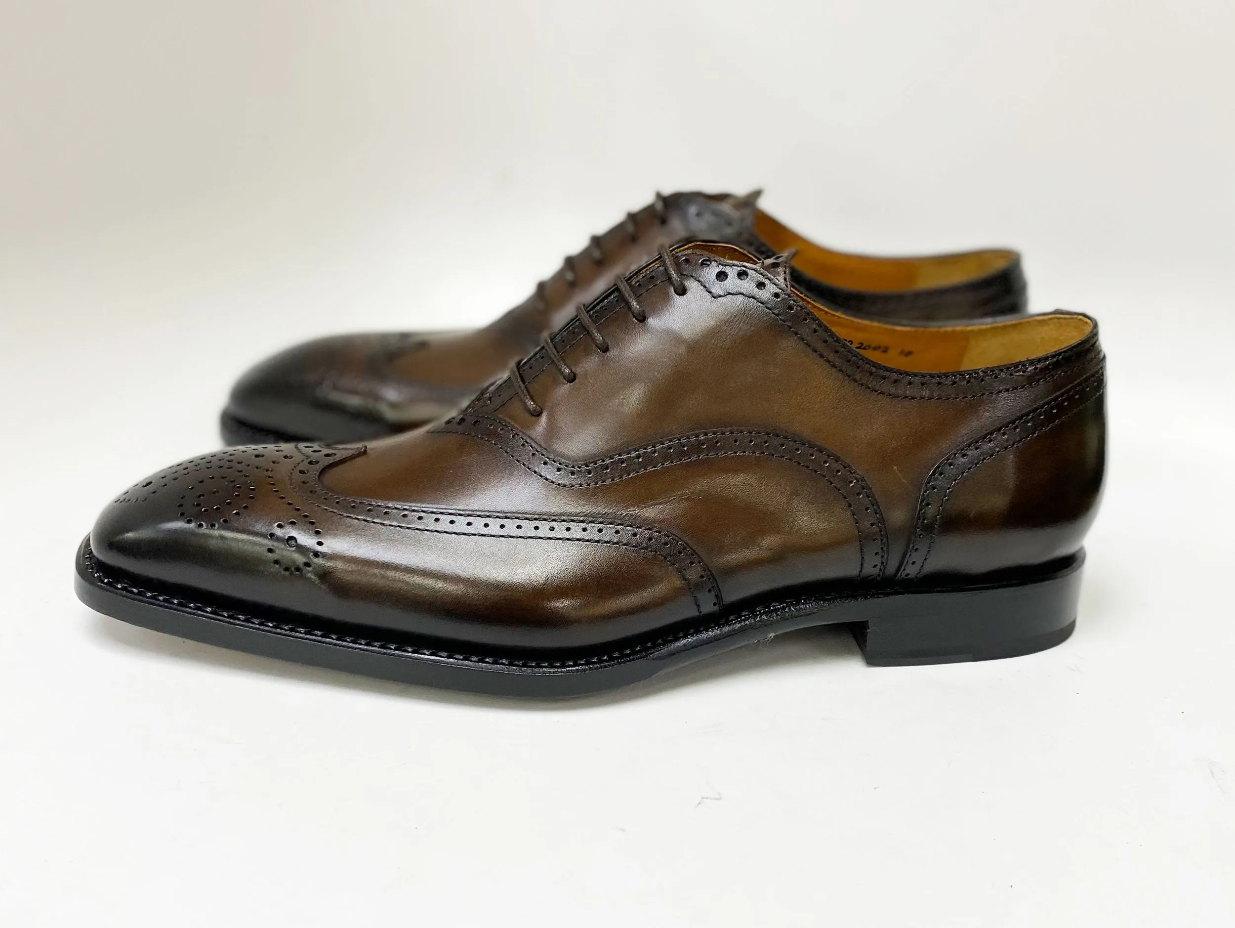 Calfskin "Luke" Wingtip Oxford Brown