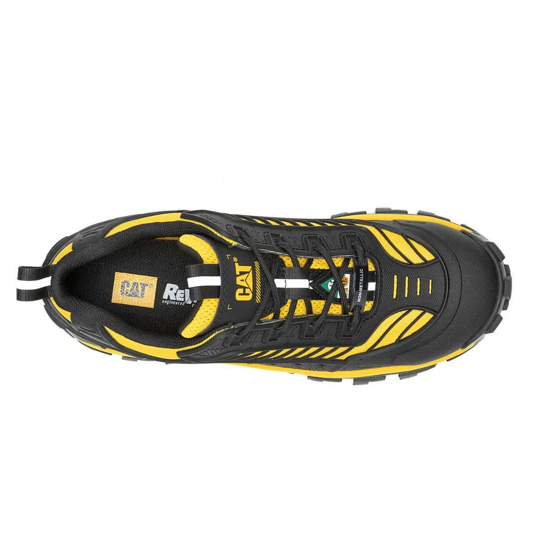 CAT Invader Mecha Men's Composite Toe CSA Athletic Shoe 726027 - Black/Yellow