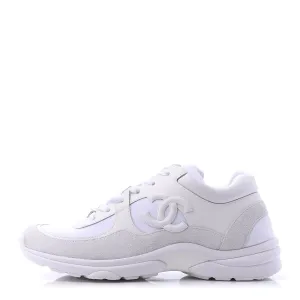 CHANEL SUEDE CALFSKIN LEATHER CC SNEAKERS
