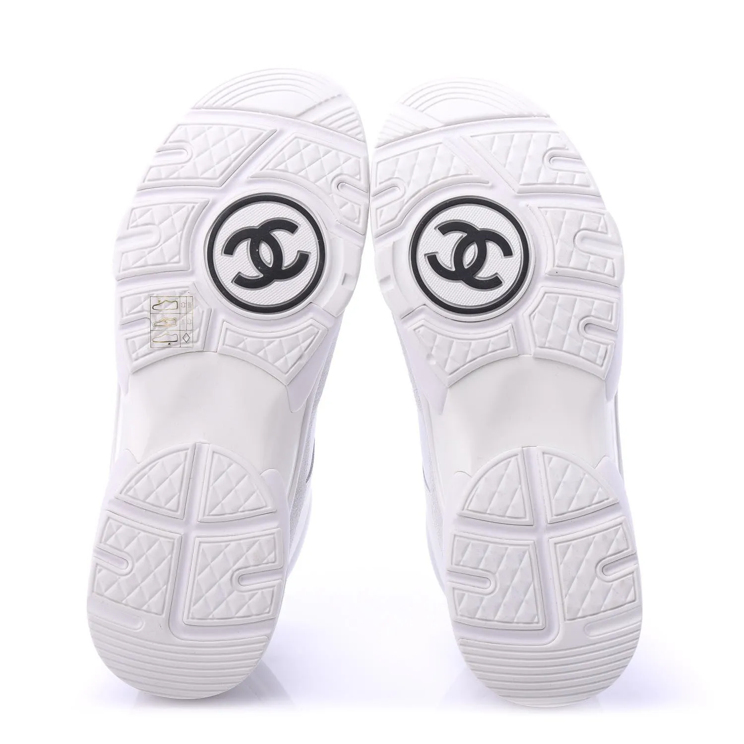 CHANEL SUEDE CALFSKIN LEATHER CC SNEAKERS
