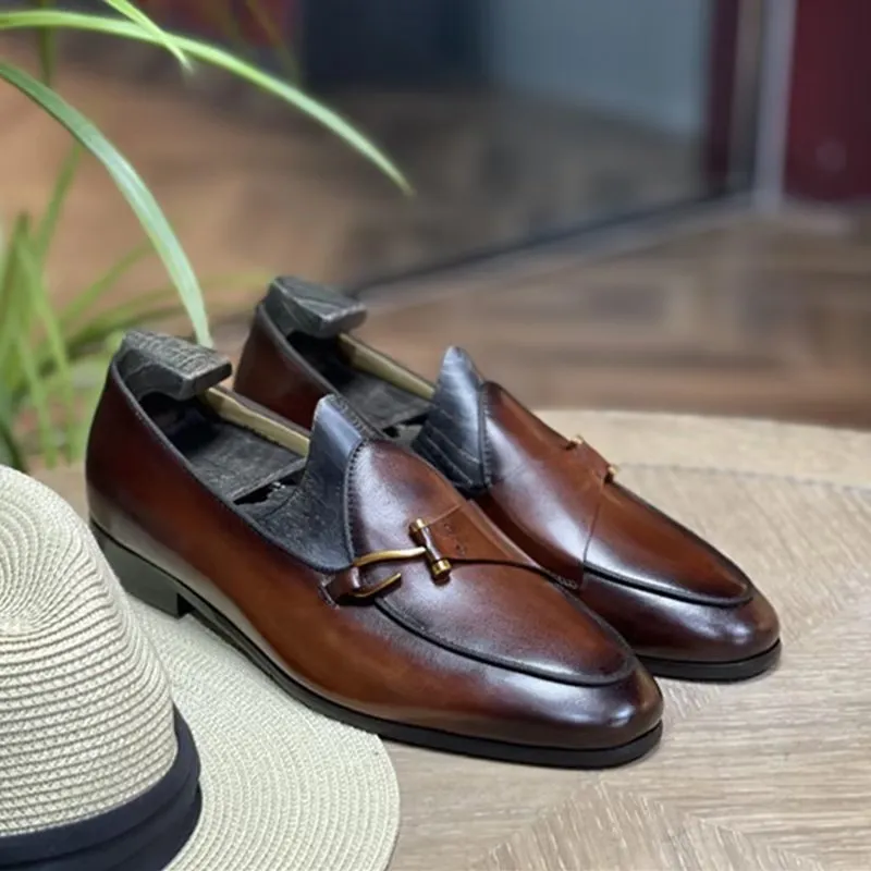 Chromura Auburnyx Office Monk Straps