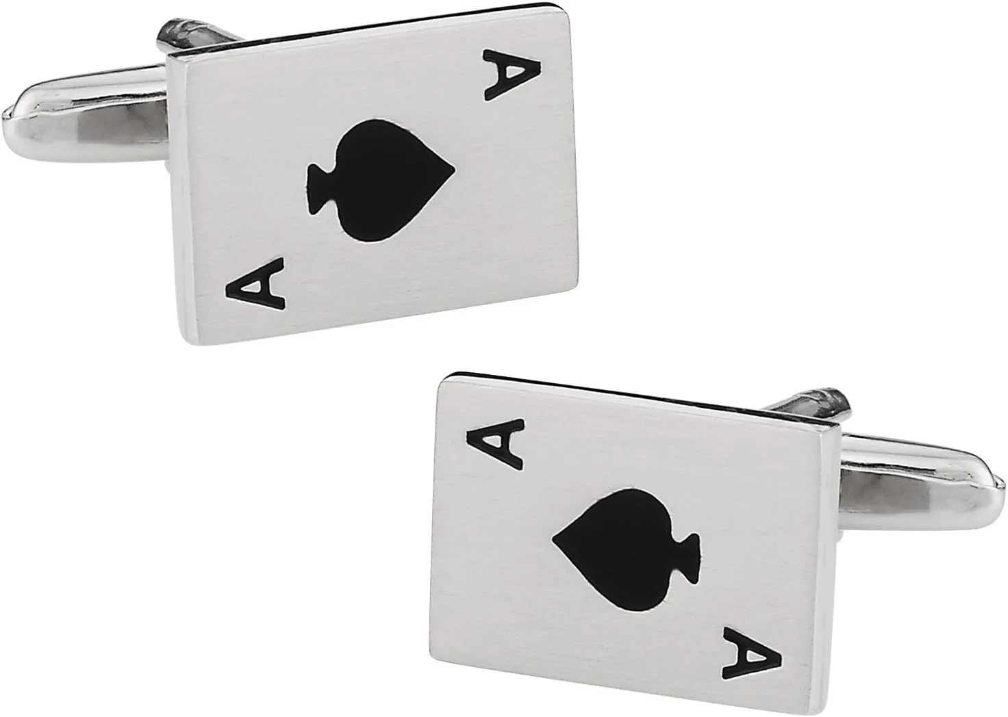 Cuff-Daddy Ace of Spades Playing Cards Poker Cufflinks with Presentation Boxwith Presentation Box