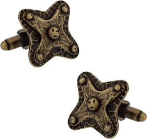 Cuff-Daddy Bronze Colored Badge Cufflinks with Presentation Box