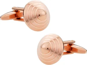 Cuff-Daddy Conical Cufflinks in Rose-Gold Tone with Presentation Box