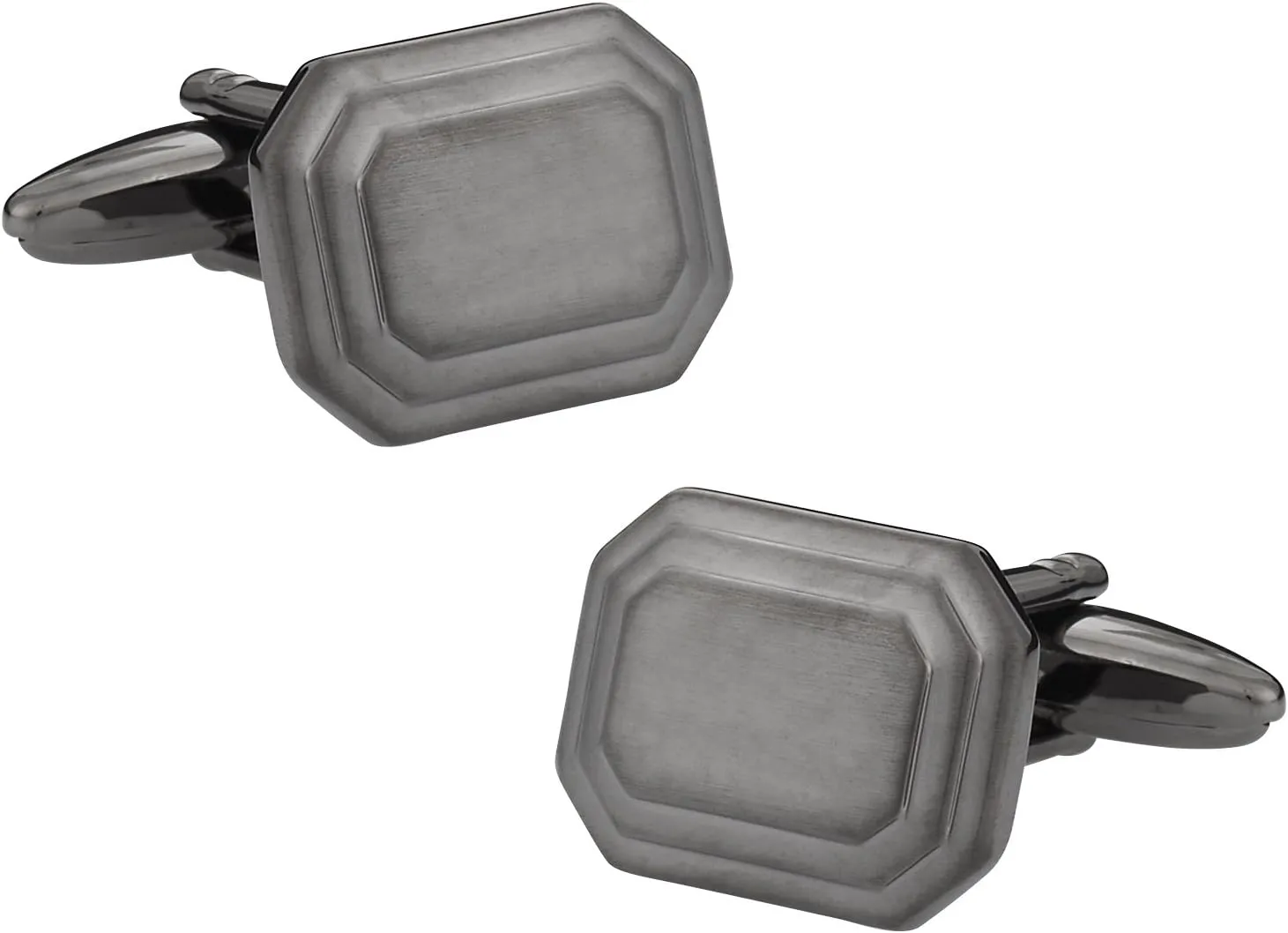 Cuff-Daddy Engravable Gunmetal Tone Cufflinks with Presentation Box
