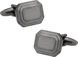Cuff-Daddy Engravable Gunmetal Tone Cufflinks with Presentation Box
