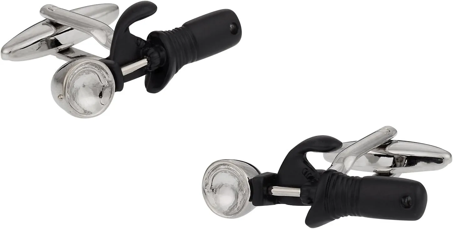 Cuff-Daddy Ice Cream Scoop Black Cufflinks with Presentation Box