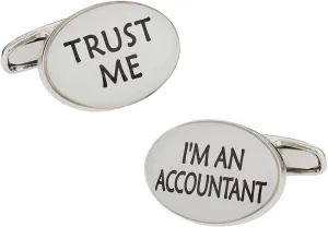 Cuff-Daddy Trust Me Accountant CPA Cufflinks with Presentation Box