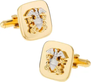 Cuff-Daddy US Navy Cufflinks Gold Officer with Presentation Box