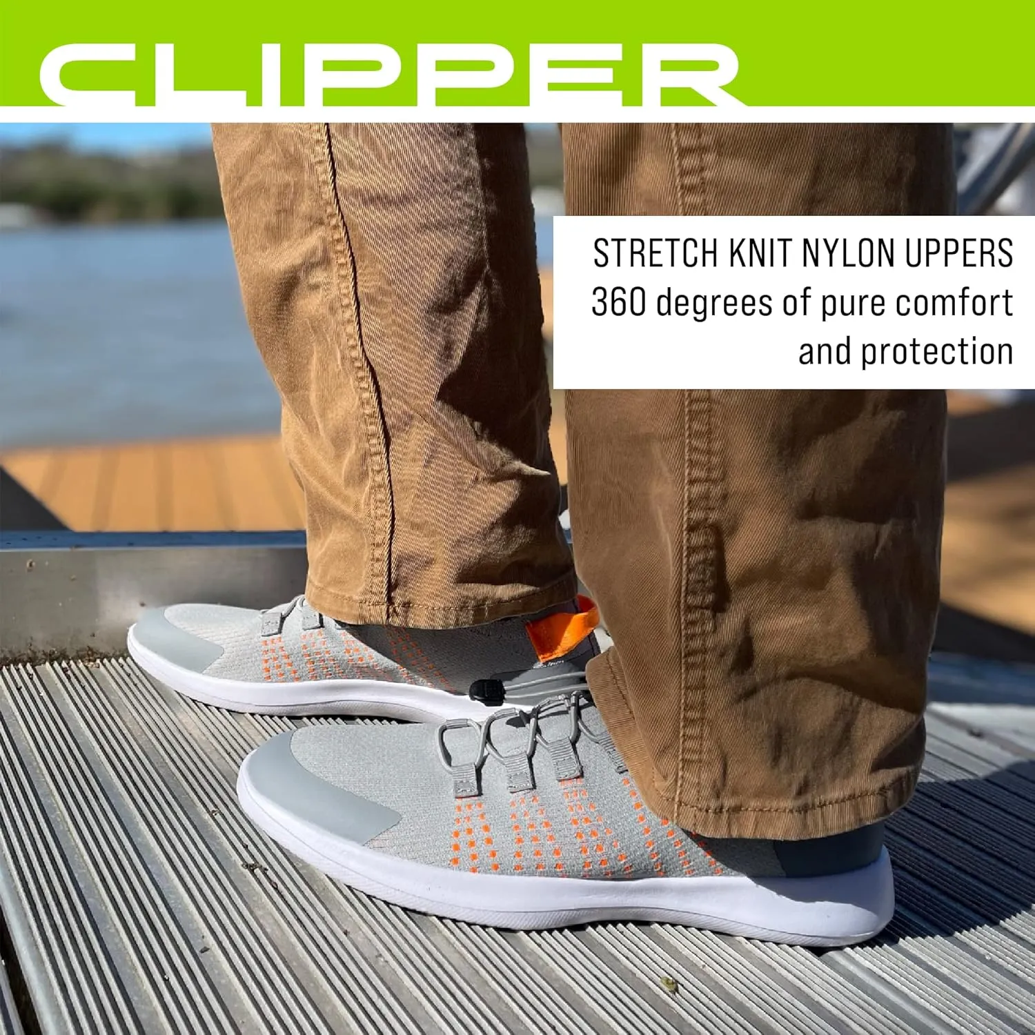 FROGG TOGGS Mens Clipper Secure Fit Angler Boating Shoe