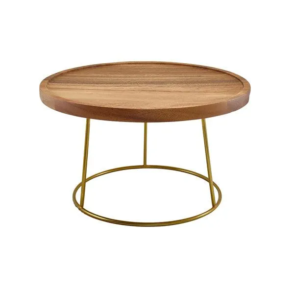 GenWare Gold Anti-Slip Round Buffet Riser 18cm