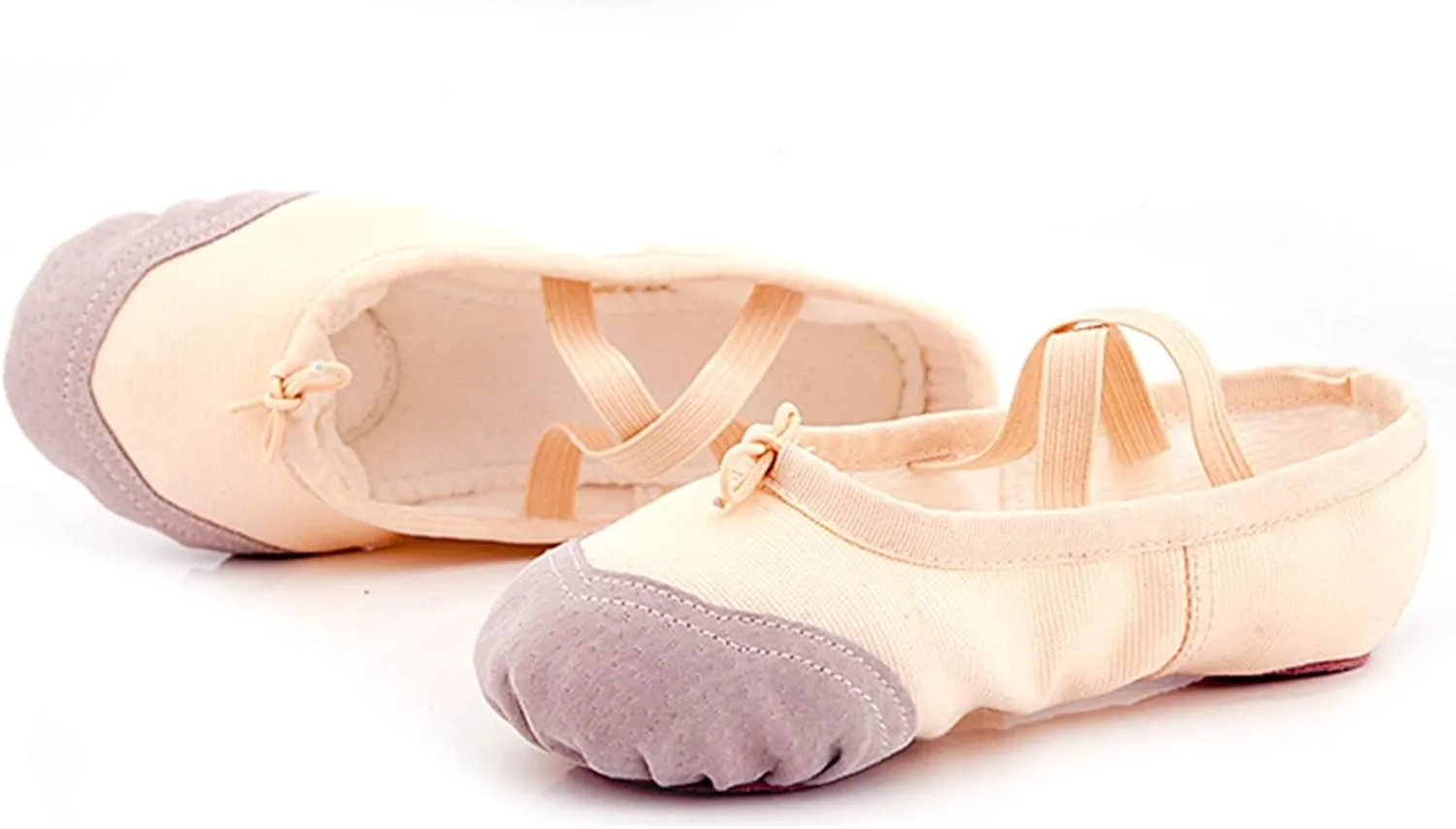 Girls Ballet Shoes Toddler Canvas Ballet Slippers Practice Slip On Dance Shoes for Boys/Little Kid/Big Kid/Women