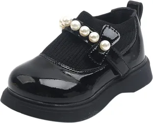 Girls Lined Rain Boots Size 4 Girls Toddler Little Kid Big Kid Dress Flat Ballerina Shoe Leather Kids Rainproof Boots