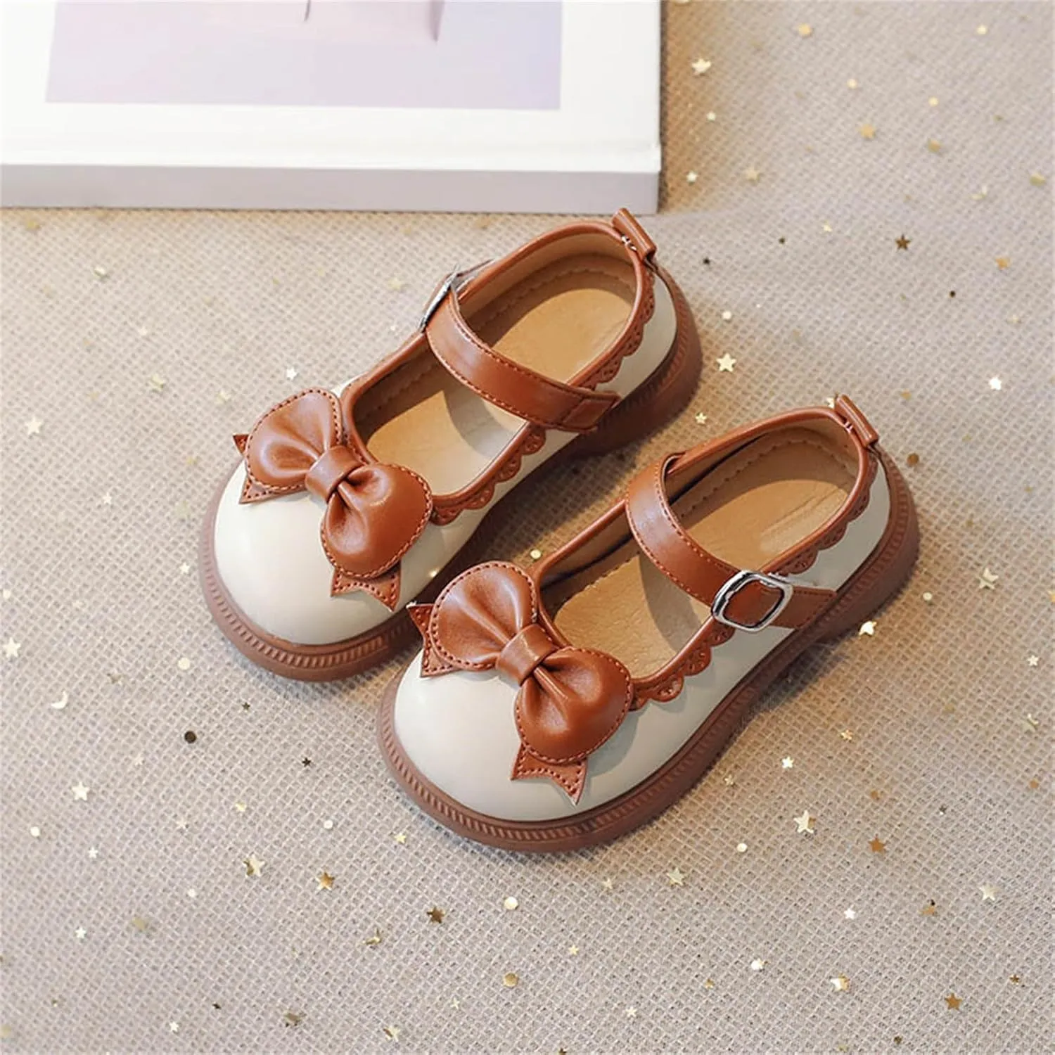 Girl's Platform Mary Janes Pumps Chunky Heel Ankle Strap Uniform Dress Shoes Flower Bow Gothic Lolita Oxfords Shoes