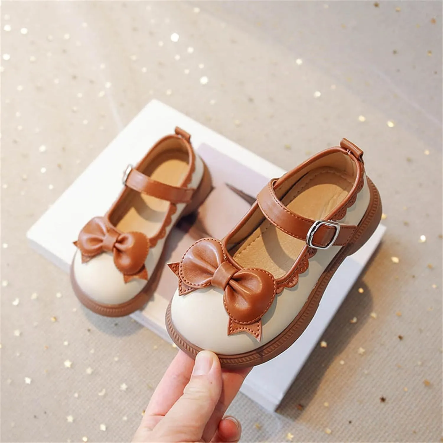 Girl's Platform Mary Janes Pumps Chunky Heel Ankle Strap Uniform Dress Shoes Flower Bow Gothic Lolita Oxfords Shoes