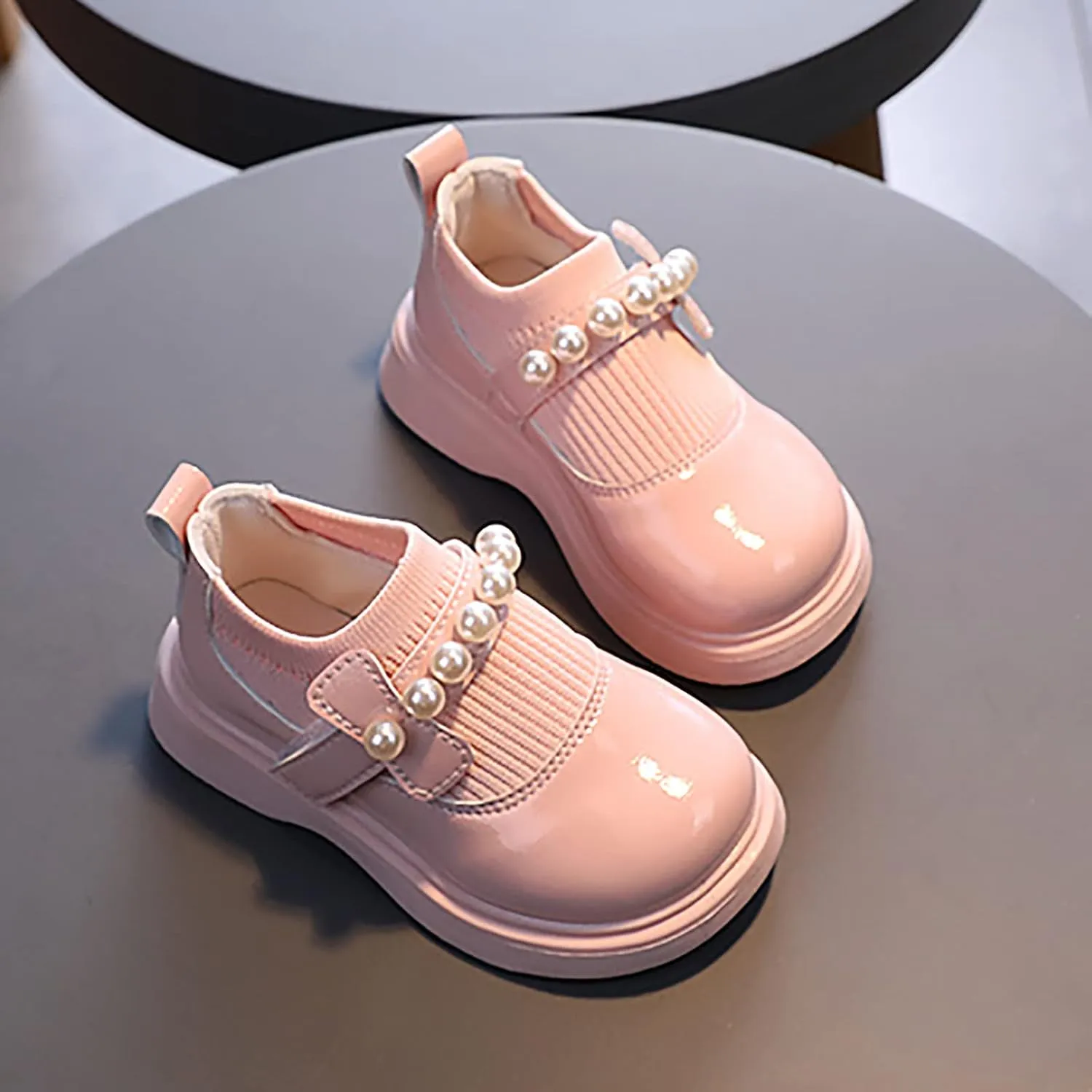 Girls Snow Boots Girls Toddler Little Kid Big Kid Dress Flat Ballerina Shoe Leather Shoes Toddler Girl Boots Slip on