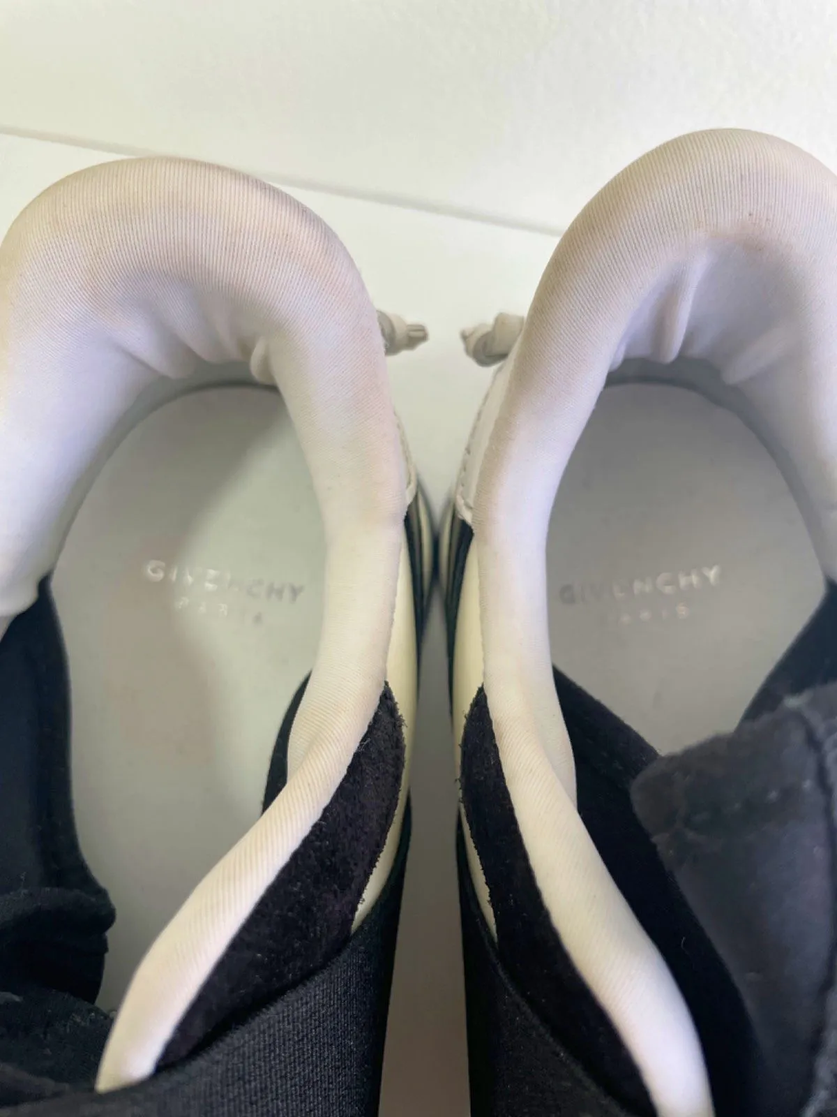 Givenchy Black & White Neoprene and Suede Runner Elastic Sneakers  EU 36 UK 3