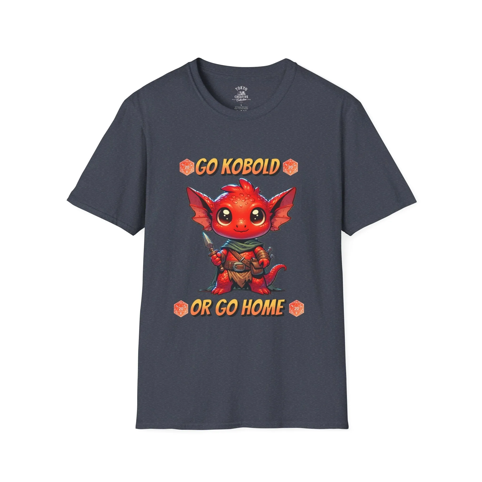 Go Kobold or Go Home Shirt - Fantasy RPG Tee for Tabletop Gamers and Geeks