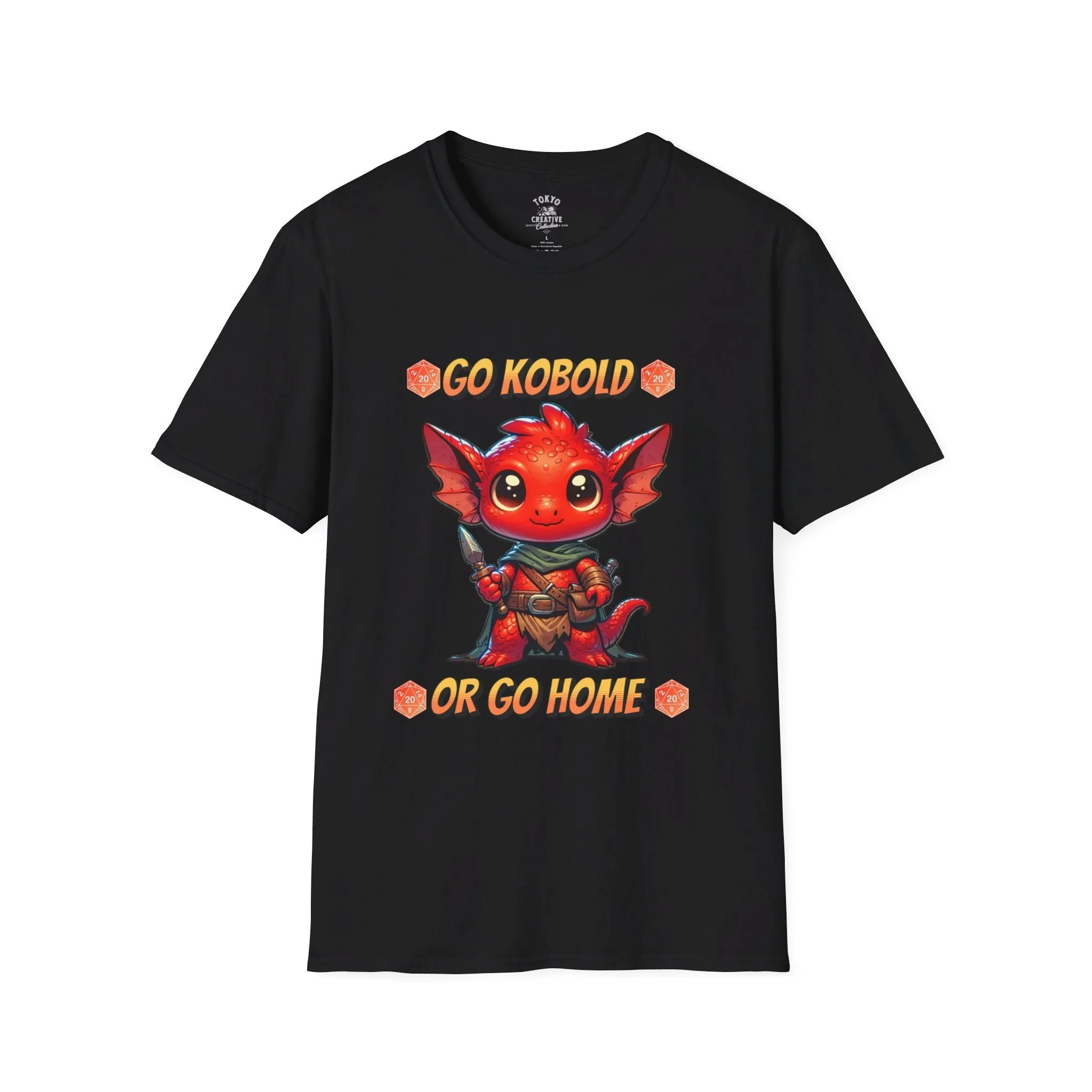 Go Kobold or Go Home Shirt - Fantasy RPG Tee for Tabletop Gamers and Geeks