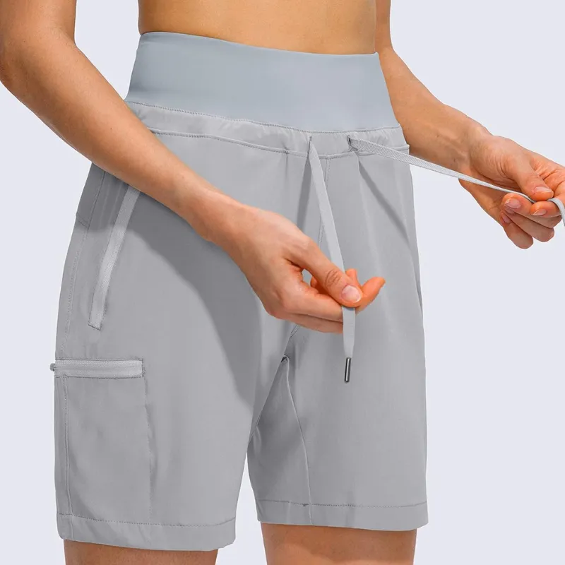 Hiking Cargo Shorts With Zipper Pockets For Outdoor Activities