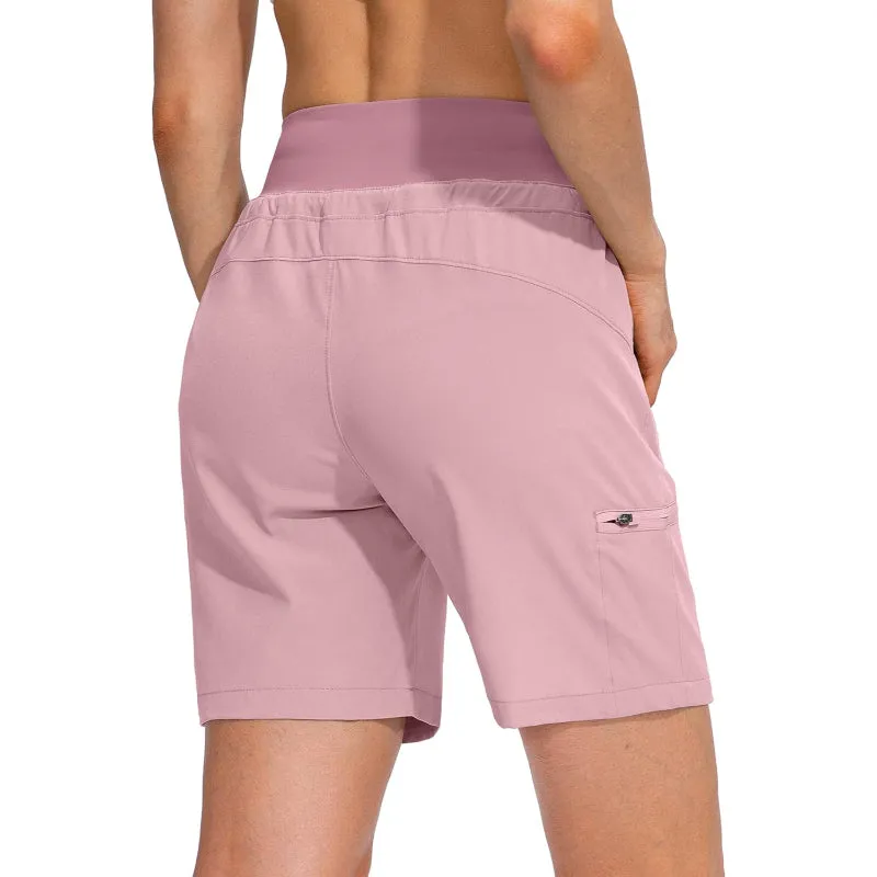 Hiking Cargo Shorts With Zipper Pockets For Outdoor Activities