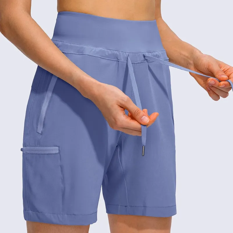 Hiking Cargo Shorts With Zipper Pockets For Outdoor Activities