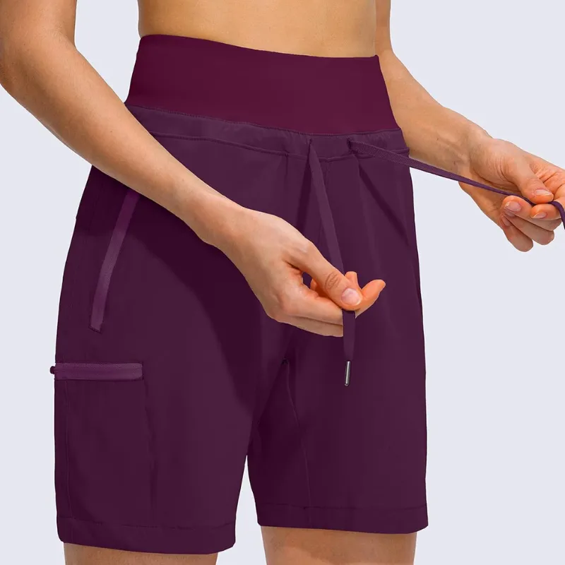 Hiking Cargo Shorts With Zipper Pockets For Outdoor Activities