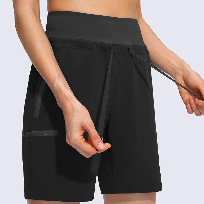 Hiking Cargo Shorts With Zipper Pockets For Outdoor Activities