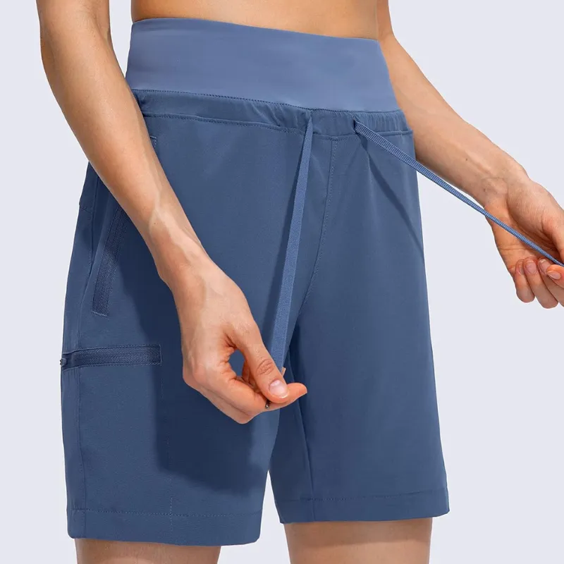 Hiking Cargo Shorts With Zipper Pockets For Outdoor Activities