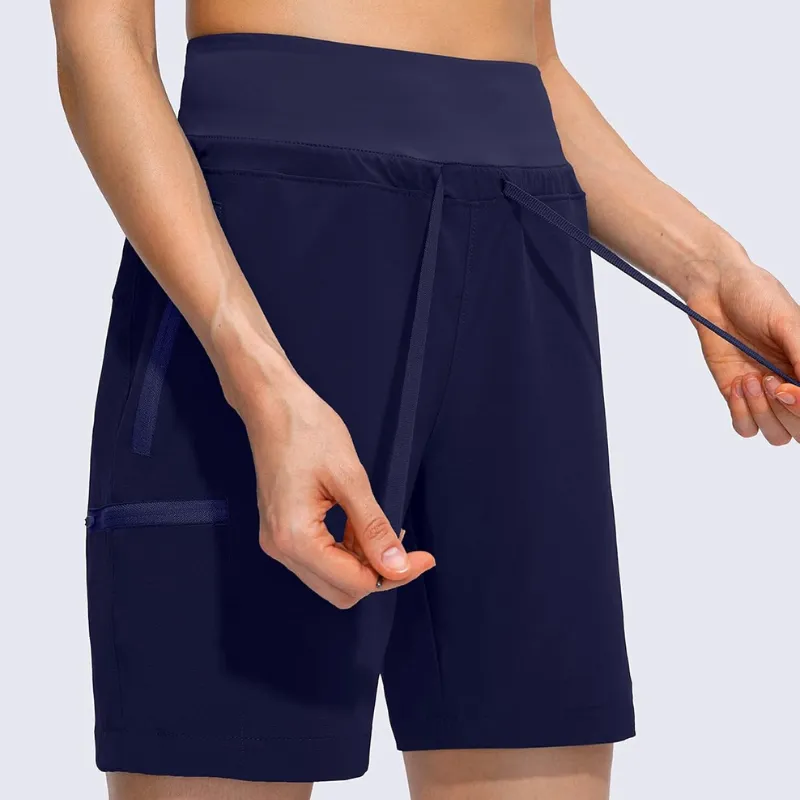 Hiking Cargo Shorts With Zipper Pockets For Outdoor Activities