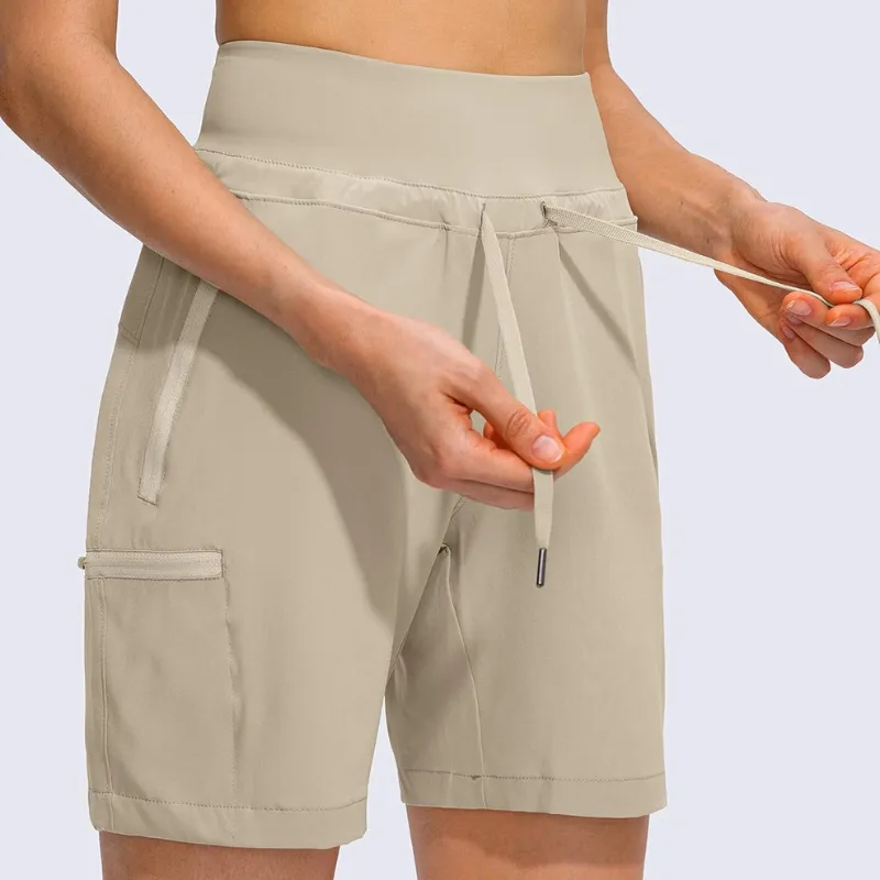 Hiking Cargo Shorts With Zipper Pockets For Outdoor Activities
