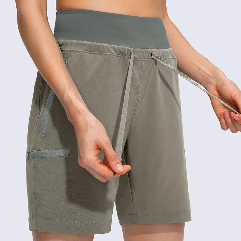 Hiking Cargo Shorts With Zipper Pockets For Outdoor Activities