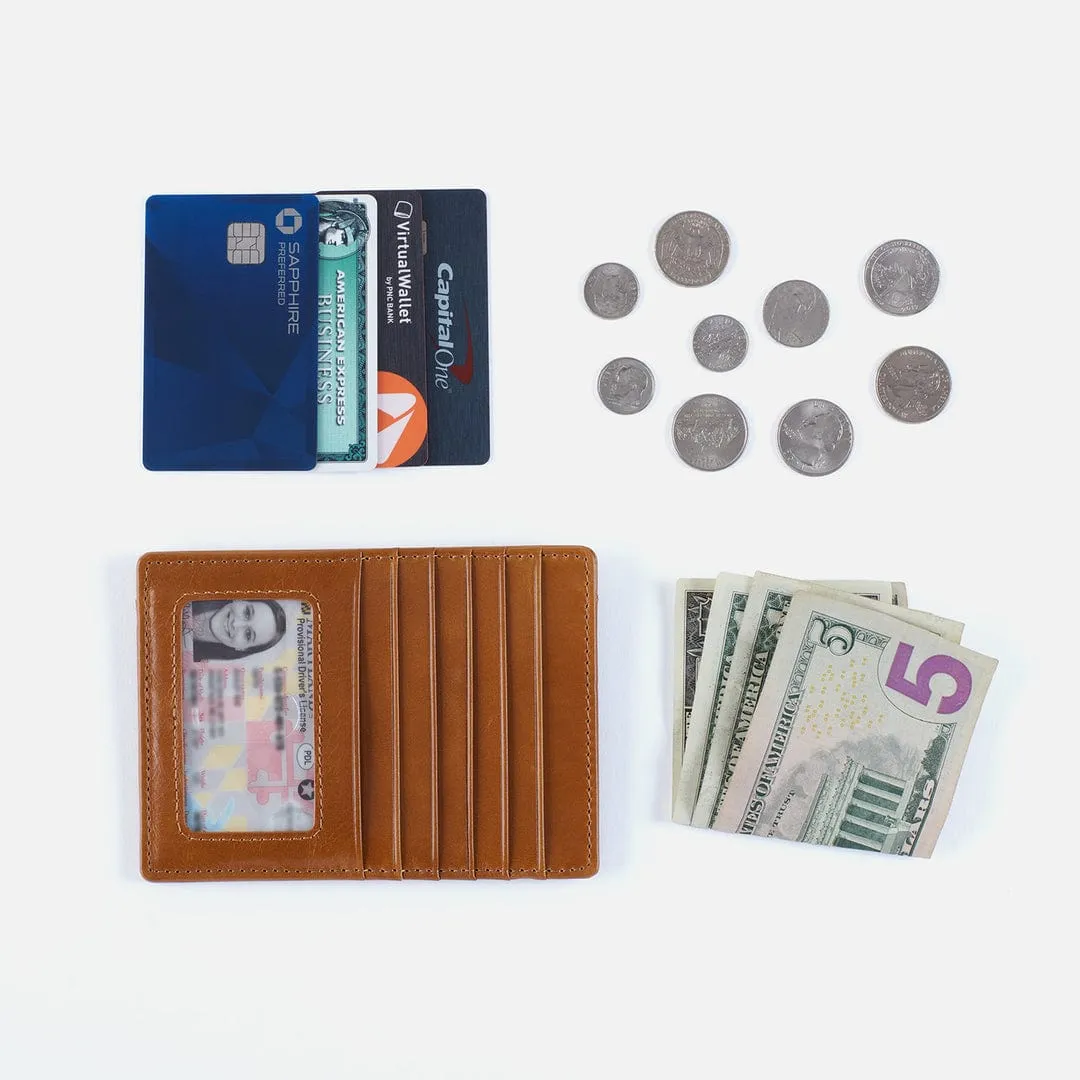 Hobo Euro Slide Card Case In Printed Leather